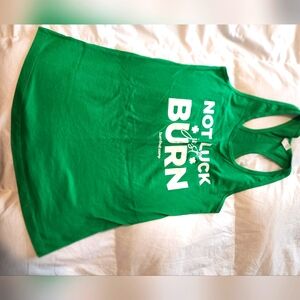 Green Graphic Tank Top